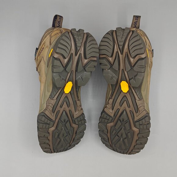 Vasque Talus UltraDry Boots Womens 8.5 US Leather Brown Waterproof Hiking Vibram - Picture 7 of 11